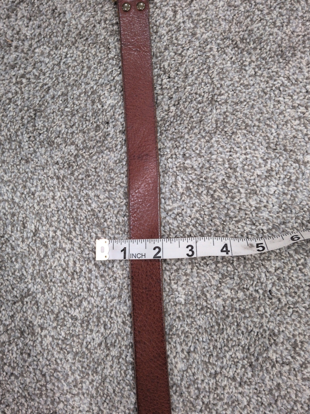J.Crew Women's Italian Leather Belt Size M Brown Western Boho Equestrian Cinch - Picture 13 of 14